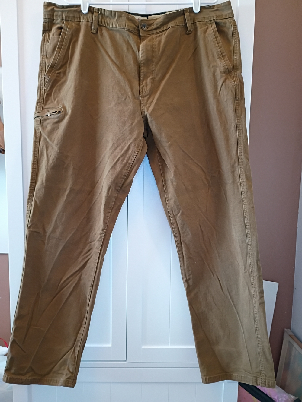 Weatherproof Men's Tan Brown Chino Pants